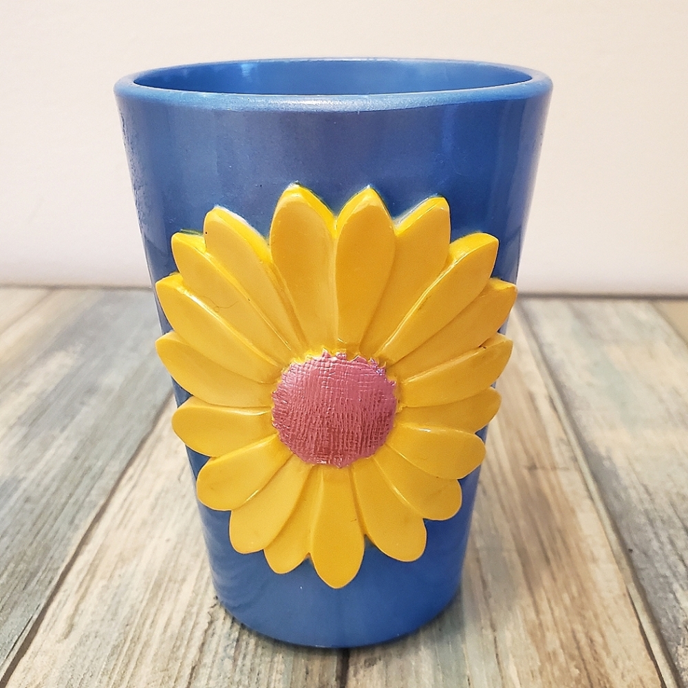 Springs happy colurful sunflower 🌻 tumbler cup